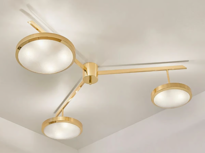 TRE - Brass ceiling lamp _ GASPARE ASARO